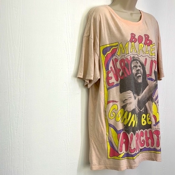 Zion - Bob Marley Every Little Thing Gonna Be Alright Oversized Graphic T S/M - Picture 4 of 10